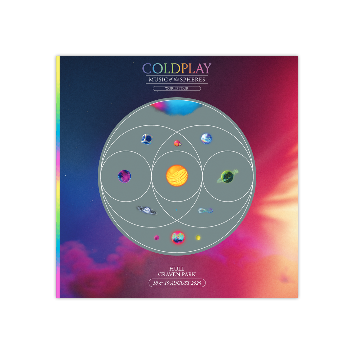 MUSIC OF THE SPHERES WORLD TOUR HULL 2025 TOURBOOK