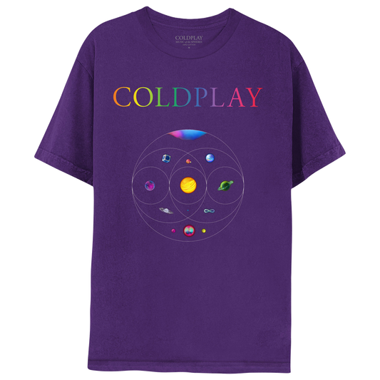 MUSIC OF THE SPHERES PURPLE WORLD TOUR 2022 TEE
